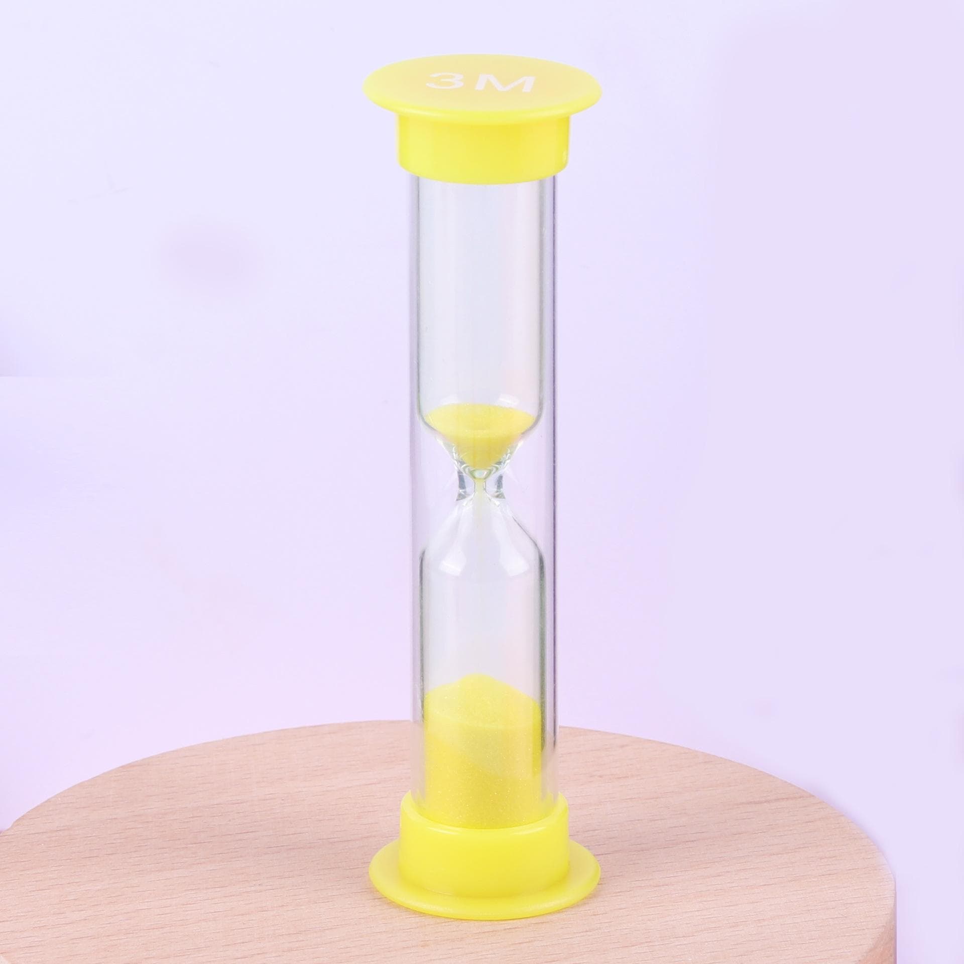 Colorful Hourglass Sandglass Sand Clock Timers Sand Timer Shower Timer Tooth Brushing Timer Children Home Decors yellow