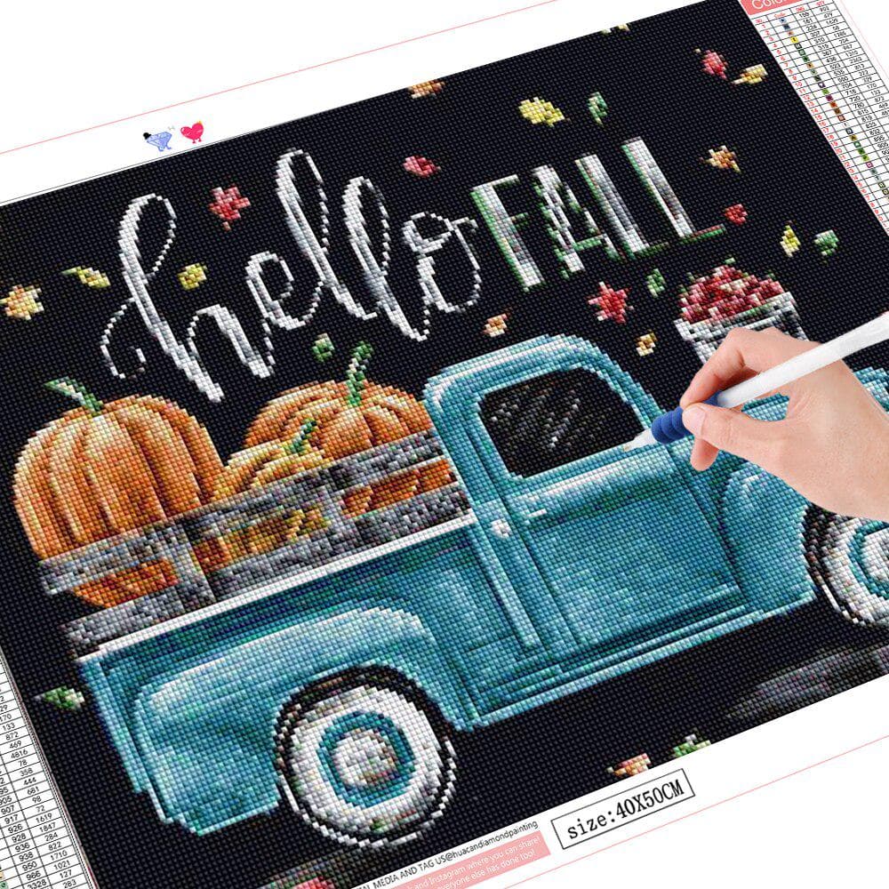 Diamond Painting 5D Car Diamond Art Embroidery Cartoon Mosaic Handmade Home Decoration 20X30CM