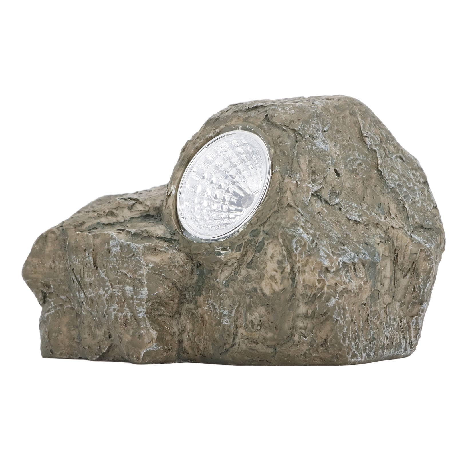 Fake Stone Key Box Simulated Decorative Resin Fake Rock Ornament with LED Light for Garden Yard