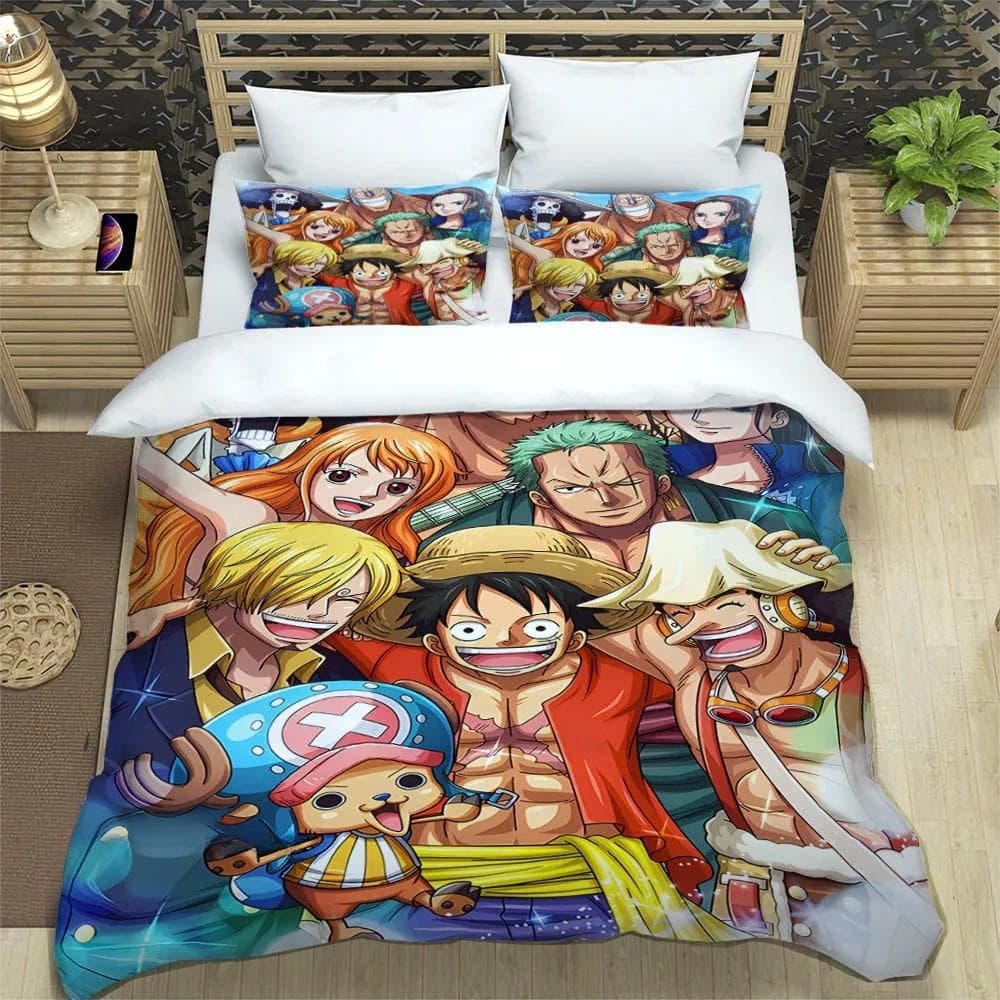 3D cartoon One P-Piece Bedding Sets exquisite bed supplies set duvet cover bed comforter set bedding set luxury birthday gift 180X210cm 3pcs