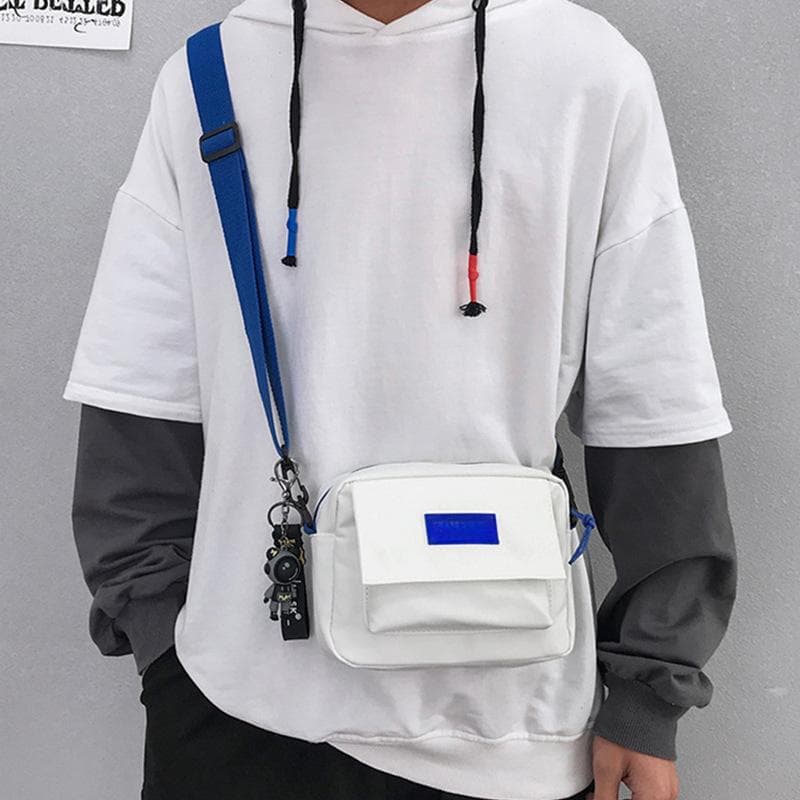 Crossbody Bag Men's Casual Mobile Phone Bag Trend Shoulder Bag Senior Sense Men's Bag Small Crossbody Bag Student Sports