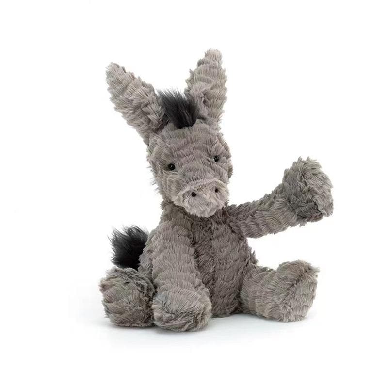 23/40/60CM Cute Burro Peluche Toys Lovely Grey Donkey Plush Dolls Stuffed Soft Animal for Baby Infant Birthday Room Decor Gifts 23cm