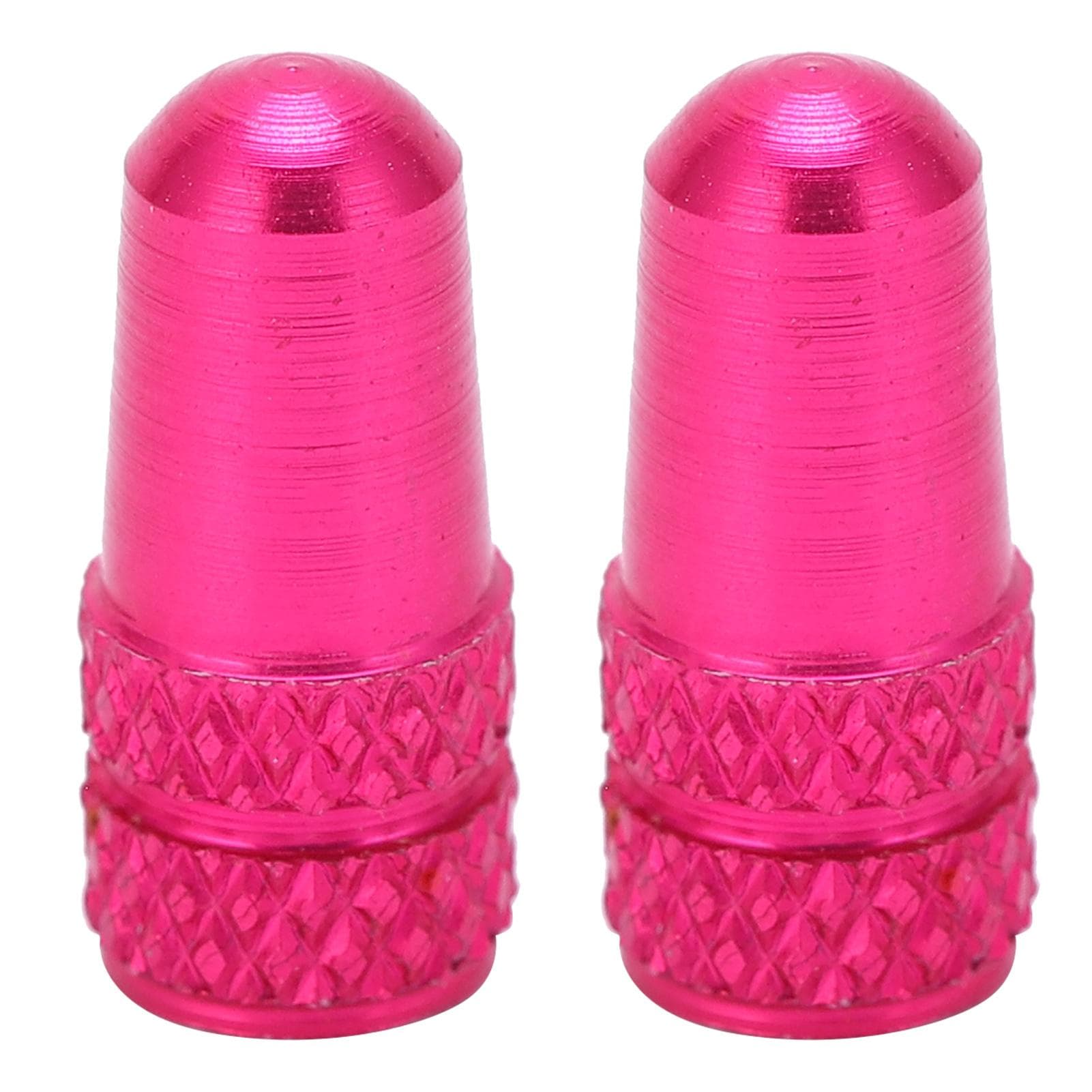2pcs Presta Valve Caps Bicycle Valve Stem Cover Aluminum Alloy Bike Tire Valve Caps Dust CoversRose rose red