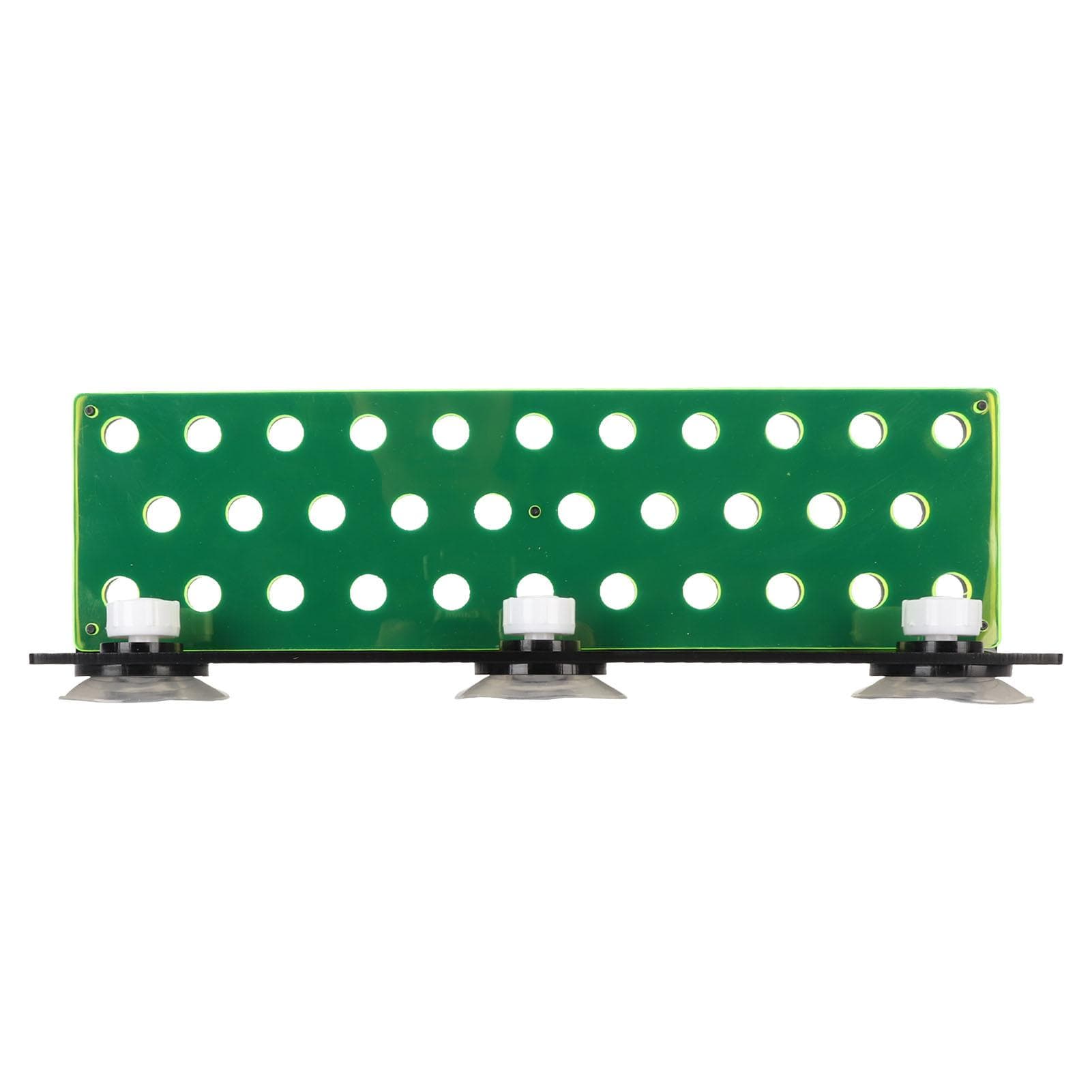 Coral Frag Rack Fluorescent Green 32 Plug Holes Powerful Suction Cup Acrylic Aquarium Coral Holder