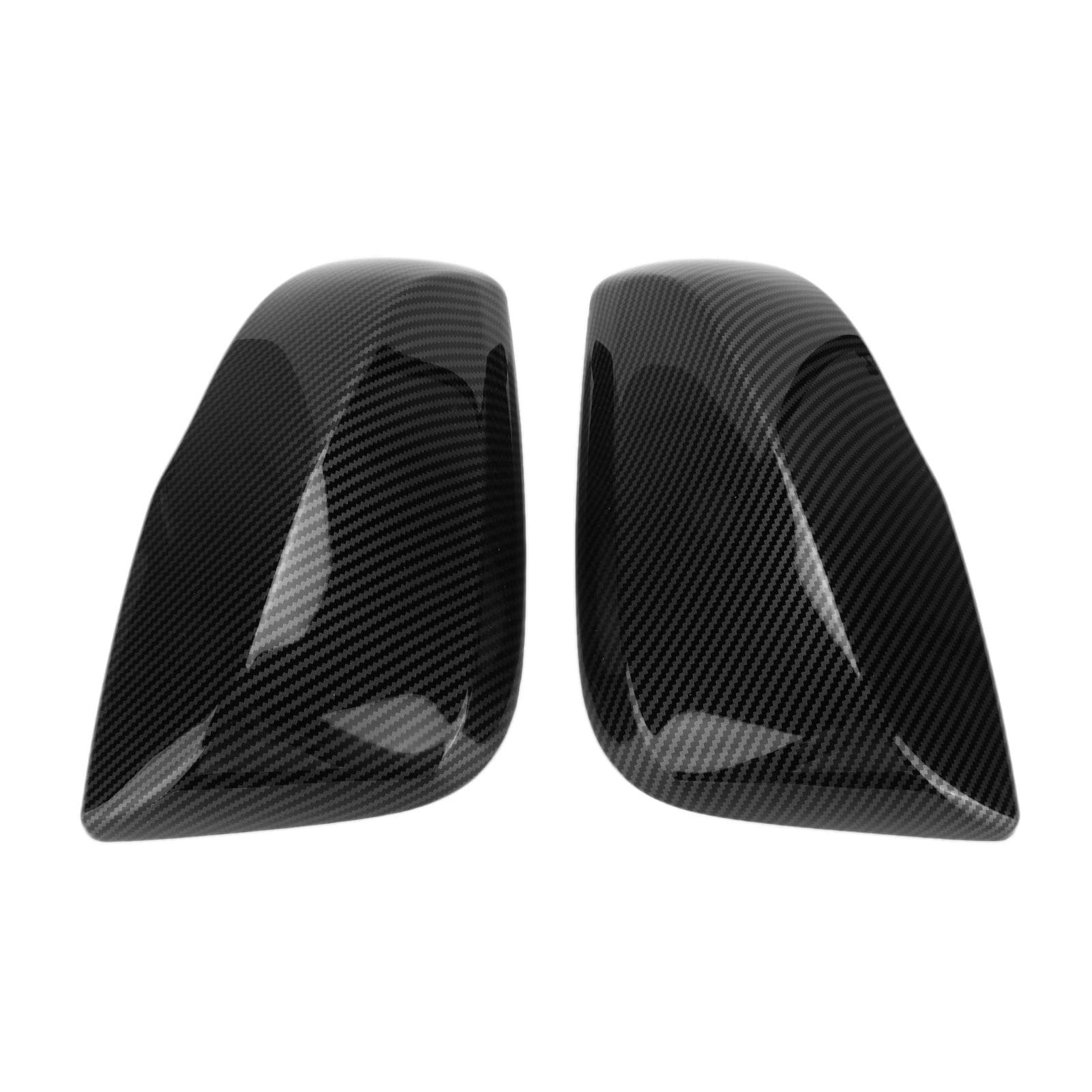 2PCS Car Rear View Mirror Cover Carbon Fiber Decoration Replacement for RAV4 2019?2021