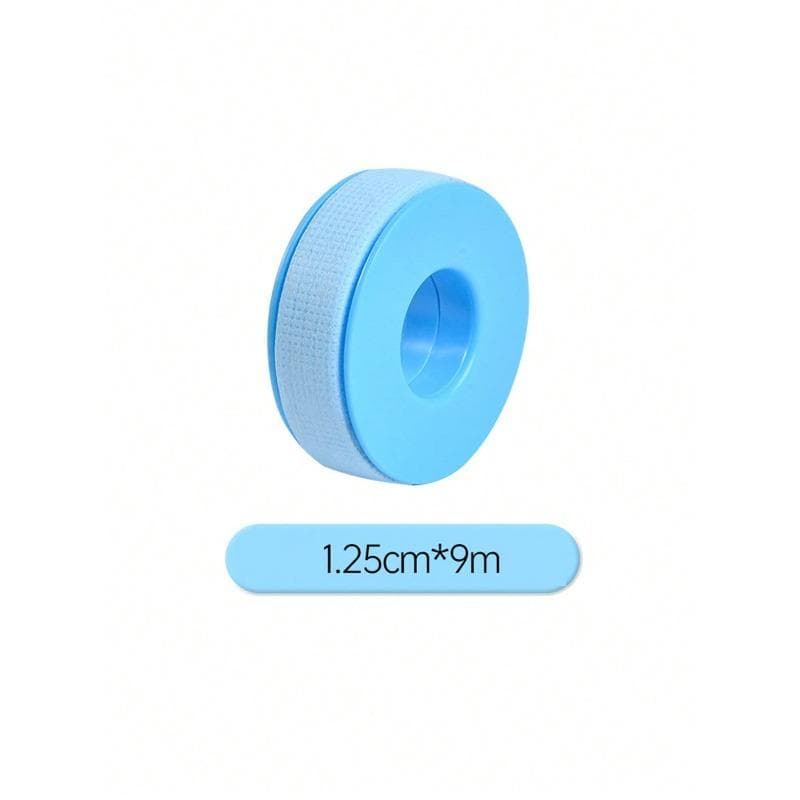 1 Roll Breathable Eyelash Extension Tape, Professional Eyelash Extension Tape Non-Woven Fabric, Self-Adhesive Tape For Eyelash Extension Application 1.25cm width blue