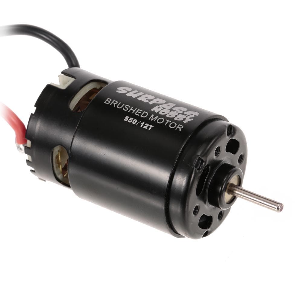 SURPASS HOBBY 550 12T Brushed Motor for HSP HPI Wltoys Kyosho TRAXXAS 1/10 RC Car Drift Touring black