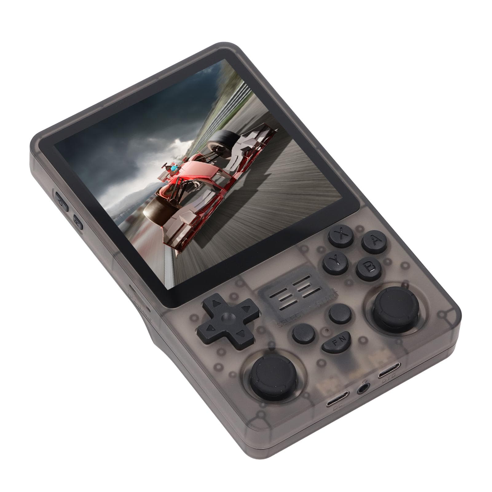 RGB20SX Handheld Game Console Transparent Black Dual Joystick 4 Inch IPS Screen 5000mah Portable 16G+128G