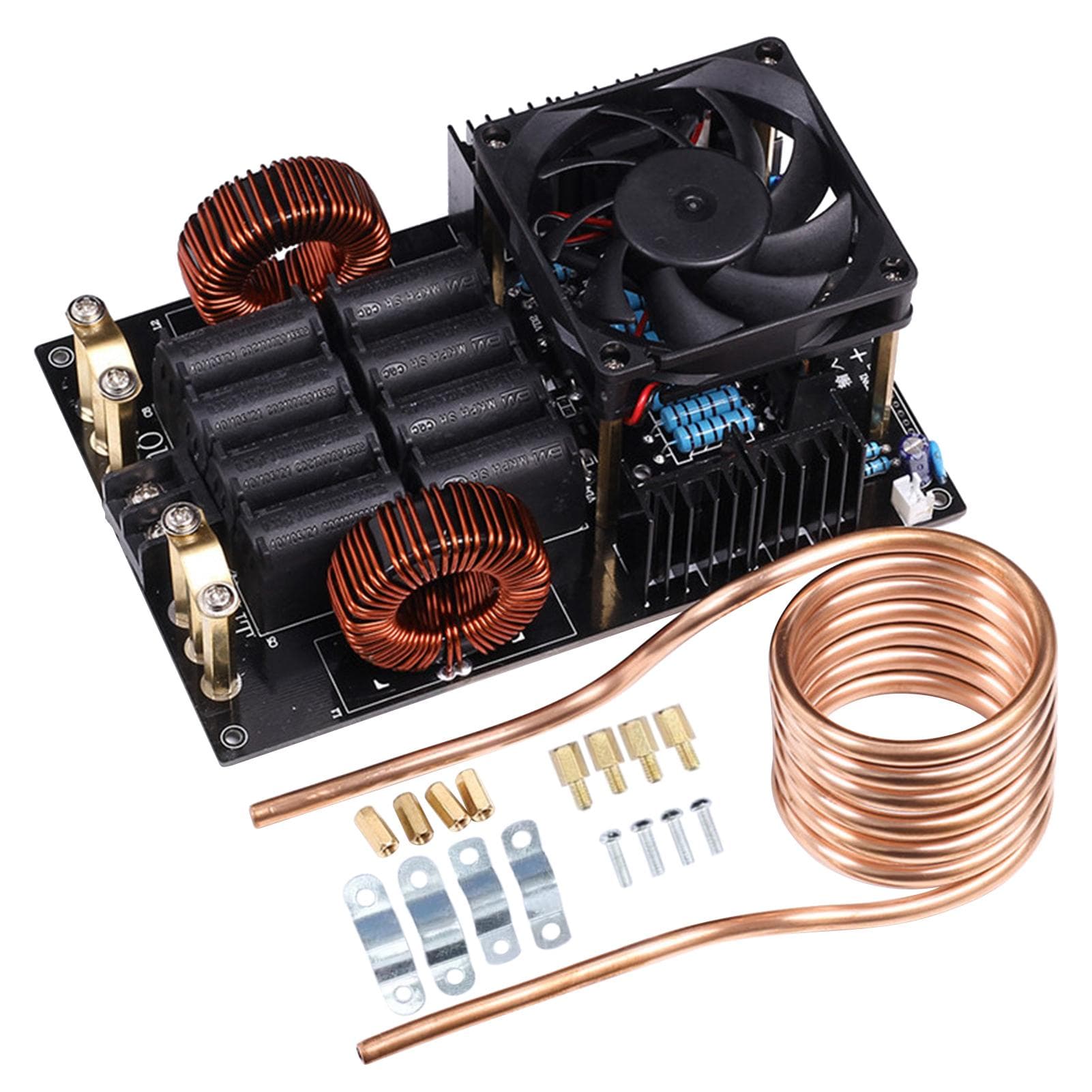 1000W 50A DC 12-40V Induction Heating Board ZVS Power Supply Module Low Voltage Flyback Driver black