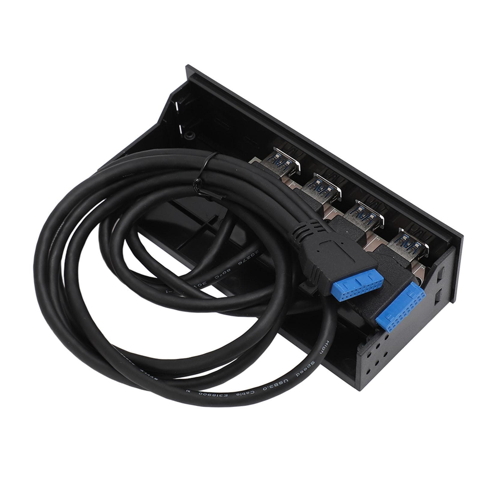 USB 3.0 Front Panel Hub 5.25in 4 Ports 5Gbps Stable Plug and Play Optical Drive Front Panel for