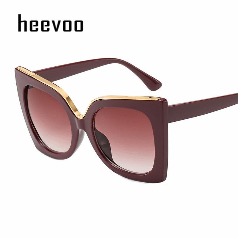 Luxury Butterfly Sunglasses Women Oversized Cat Eye UV400 Protection Fashion Trendy Designer Glasses For Lady as the picture