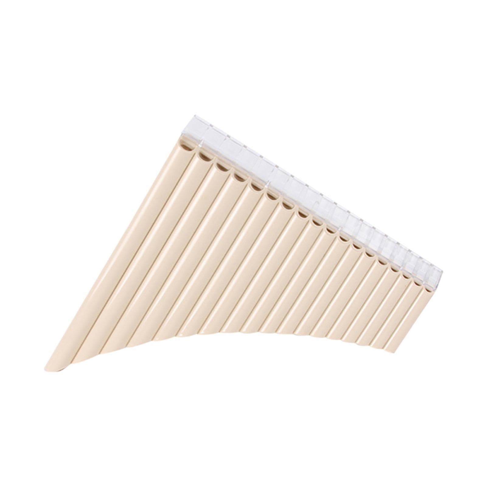 18 Pipes Pan Flute C Key Panpipes Pan Pipes with Mouthpiece Wind Instrument for Students Beginners