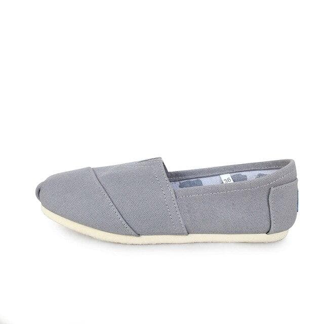 Unisex Classic Comfortable Canvas Shoes Spring and Summer High Quality Casual Breathable Flat Shoes Men's Canvas Shoes 35 light grey