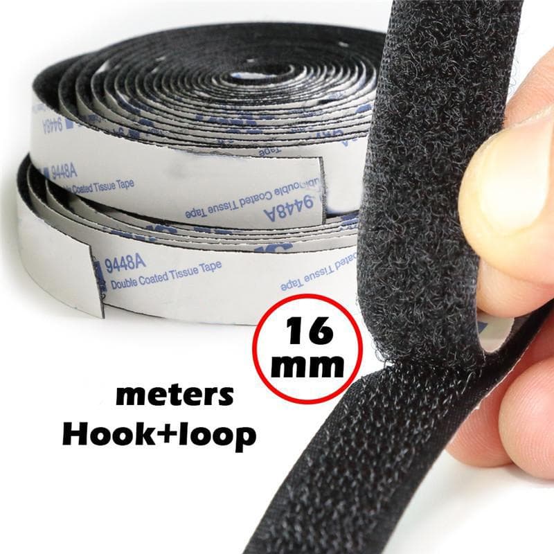 Velcro Strong Self Adhesive Tape Velcro 16mm 20mm 25mm 3 Meter x 16mm
