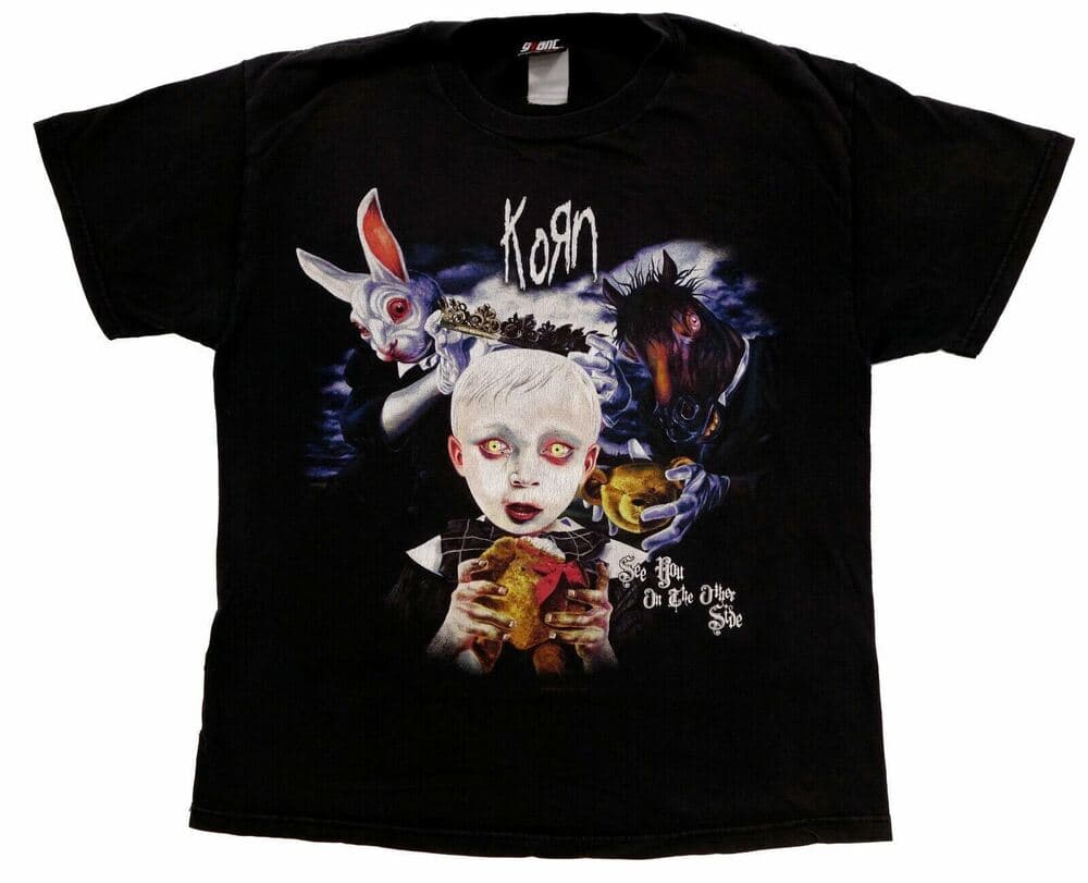 Korn See You On The Other Side Vintage Distressed Giant 2006 Tour Unisex T-Shirt XXXL