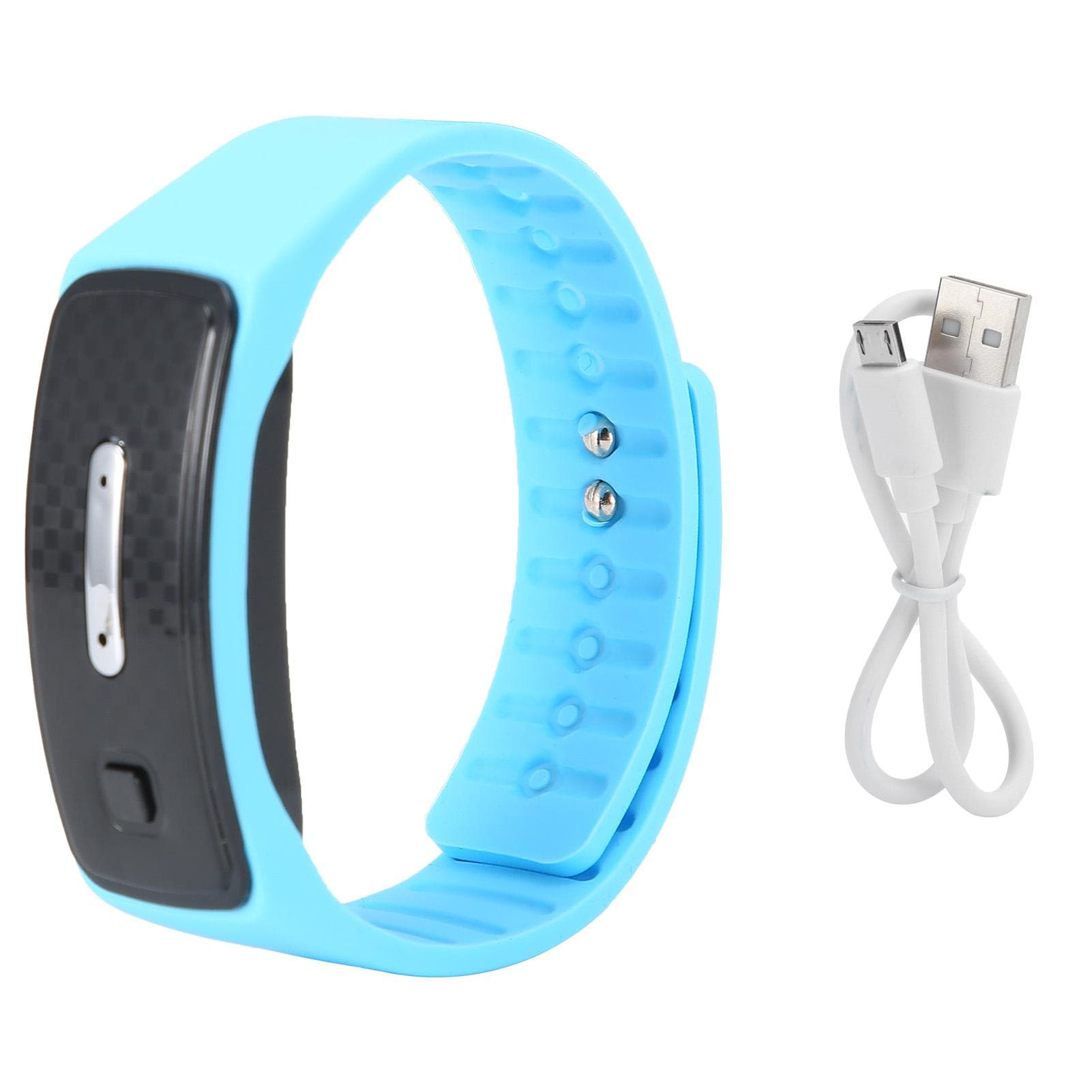 Mosquito Repellent Bracelet USB Charging Ultrasonic Mosquito Repellent Wristband WatchBlue blue