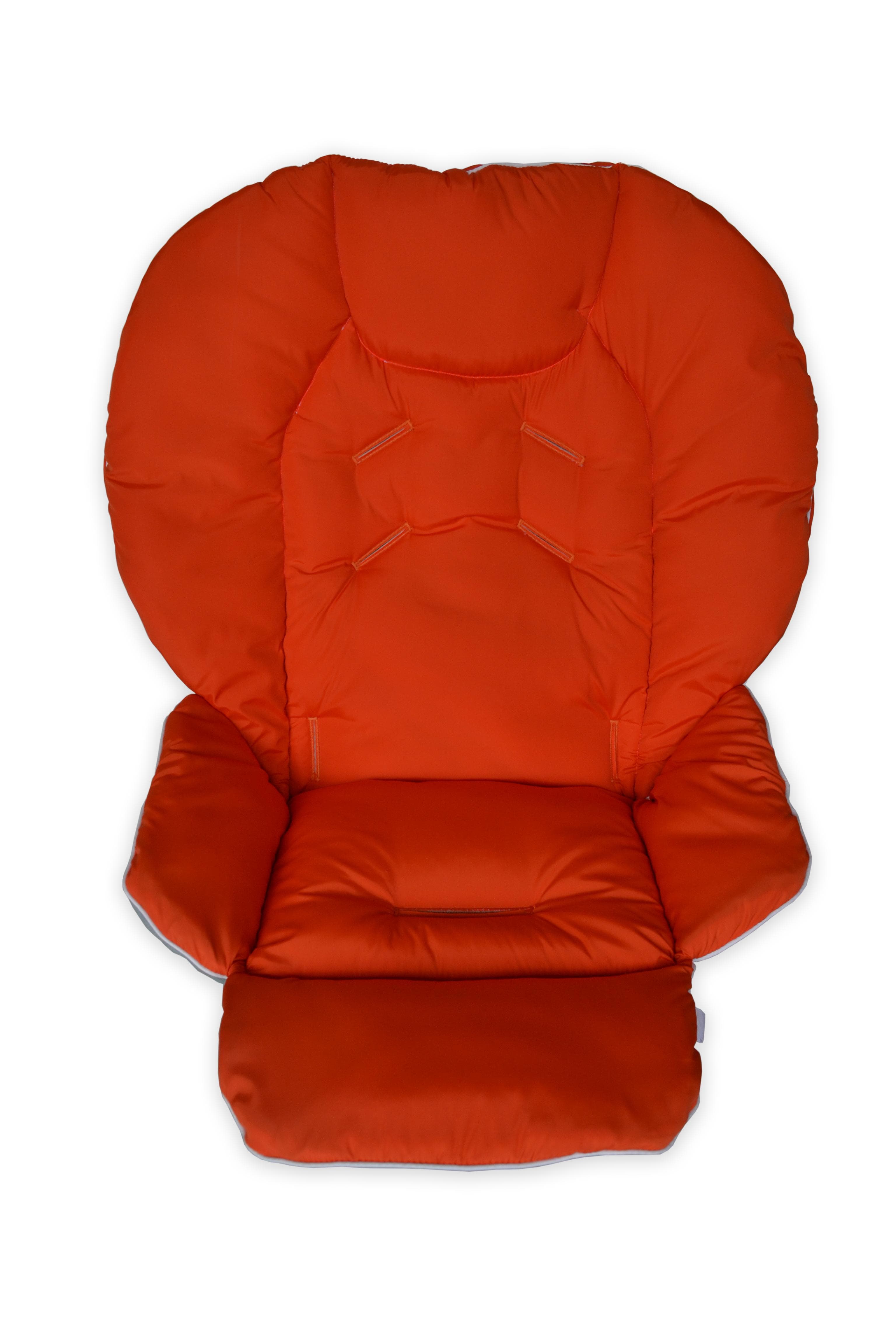 Сhicco Polly highchair waterproof cover, solid color, water-repellent highchair insert orange