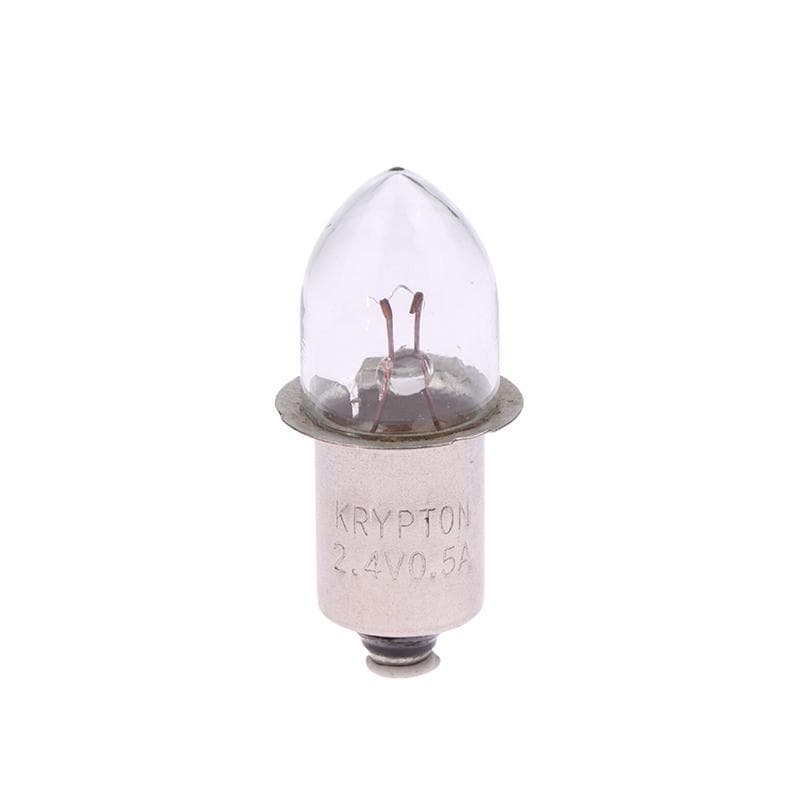 P13.5S Base Bulbs Old Style Flashlight 2.4V 3.6V 4.8V 6V 7.2V 0.4A 0.5A 0.75A Replacement Bulbs Torches Work Lamp 2.4V 0.5A