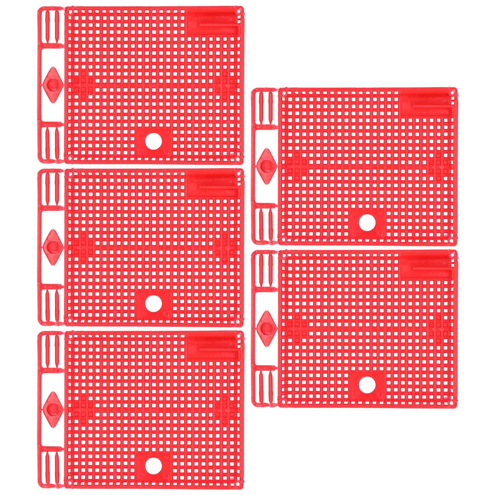 5Pcs Reusable Queen Bee Isolator Portable Queen Introducing Cage Beekeeping ToolsRed red
