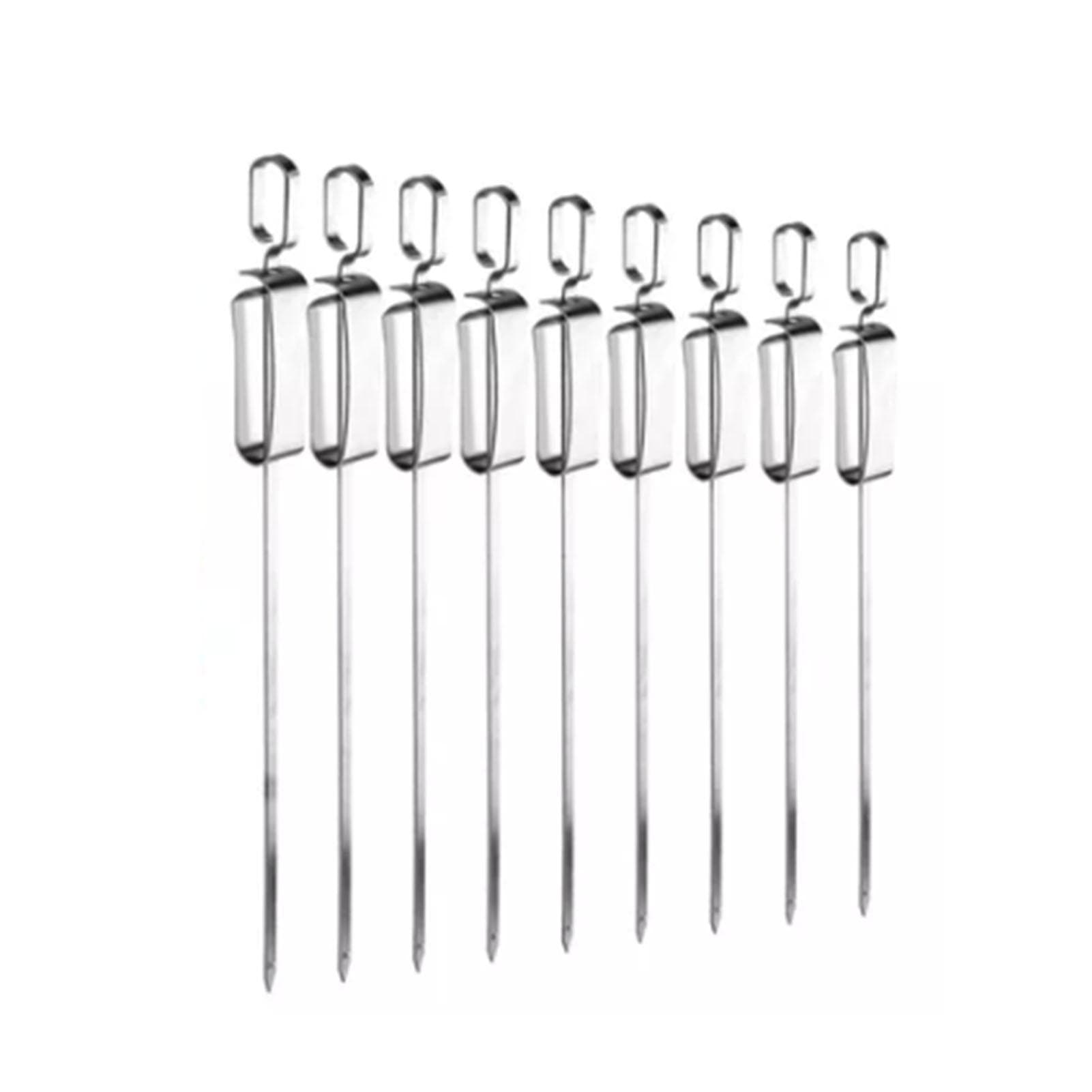 Barbecue Skewers Stainless Steel Roasting Sticks BBQ Accessories for Camping Grill Cooking