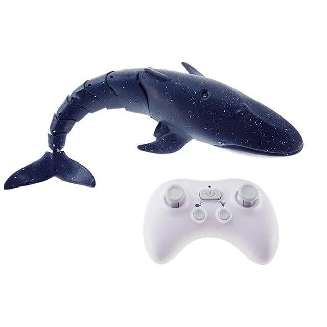 Smart Rc Shark whale Spray Water Toy Remote Controlled Boat ship Submarine Robots Fish Electric Toys for Kids Boys baby Children black