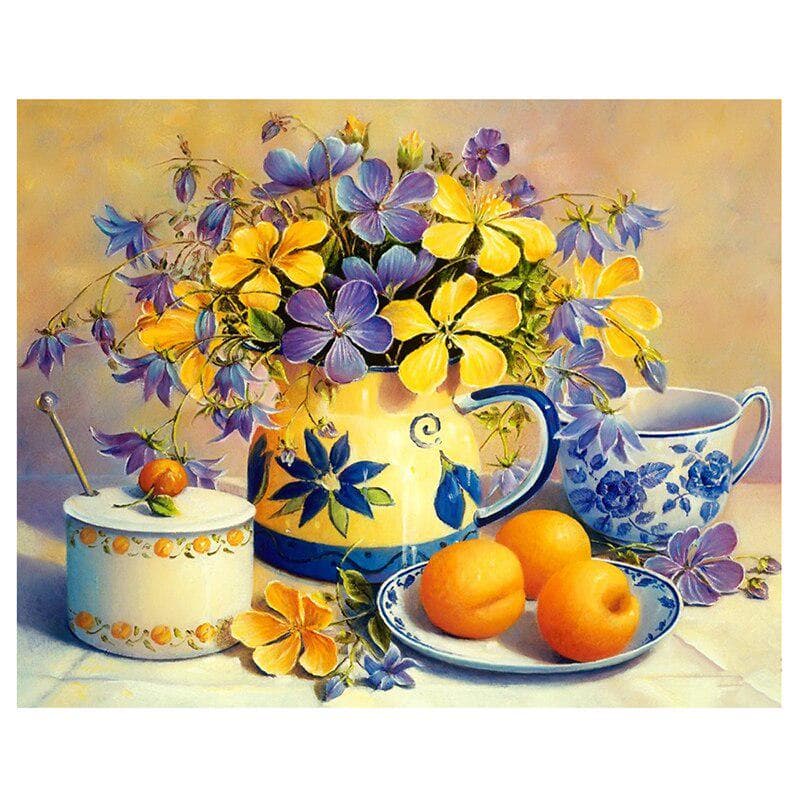 DIY Diamond Embroidery Flowers Rhinestones Mosaic 5D Diamond Painting Cross Stitch Home Decoration Craft Gift 20X30CM