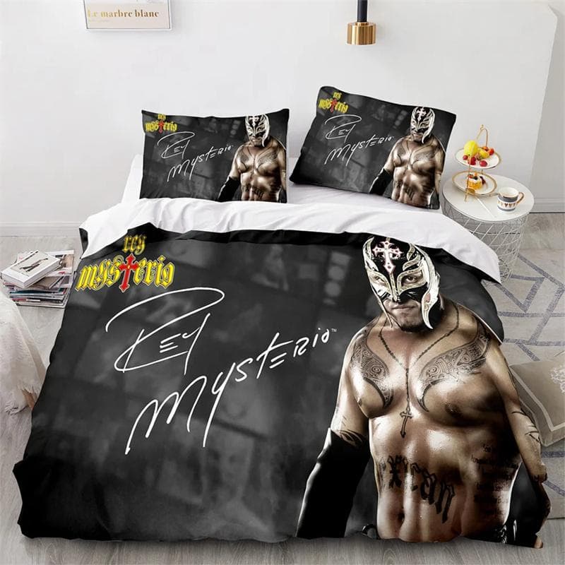 WWE EAW Bedding Set Single Twin Full Queen King Size Wrestling Game Bed Set Aldult Kid Bedroom Duvetcover Sets 3D Print 140x210cm 2pcs