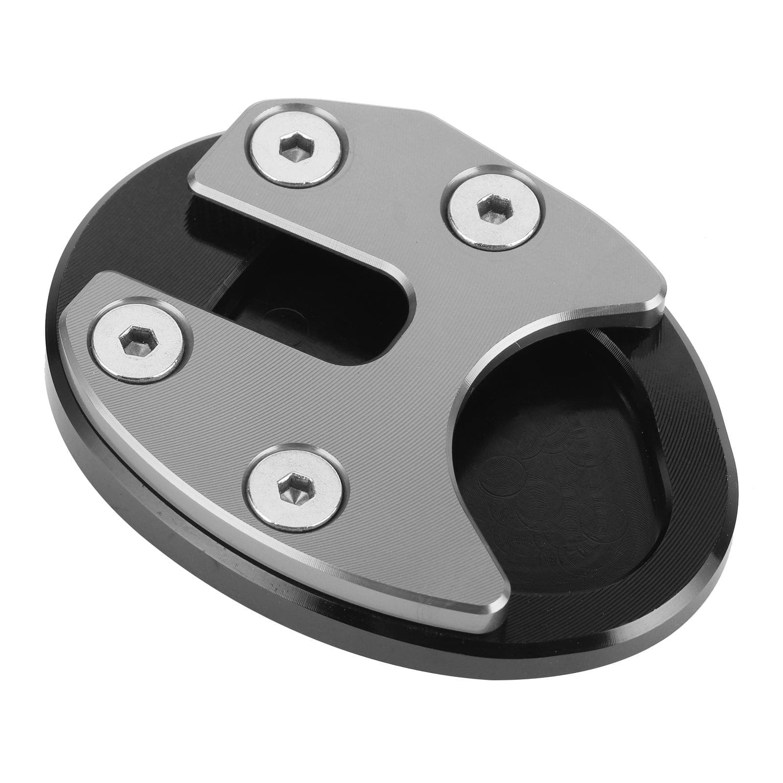Motorcycle Kickstand Enlarger Side Stand Extension Pad Fit for SYM MAXSYM TL500 2019?2020Blue silver