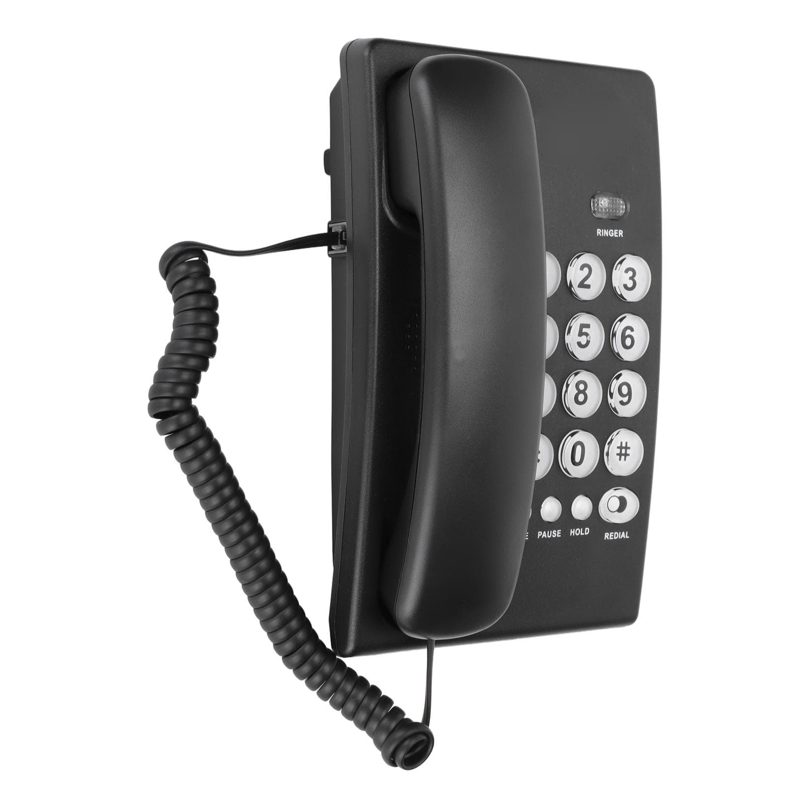 KXT504 Desktop Corded Telephone Multifunctional Large Button Landline Phone for Home Office black