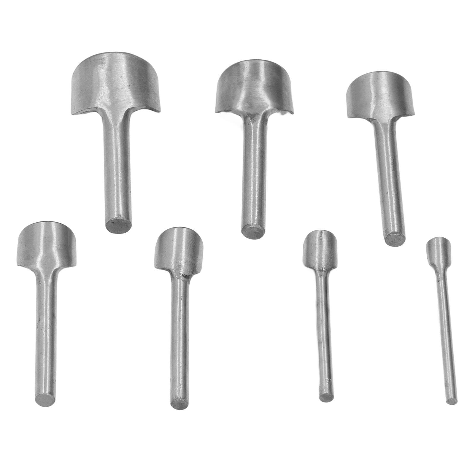 7Pcs Half Round Cutter Punch C Type Strap End Punching Tools for Crafting Leather Belt 10?40mm
