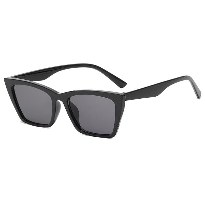 New Retro Cat Eye Sunglasses Women Minimalist Frame Classic Black UV400 Protection Fashion Brand Female