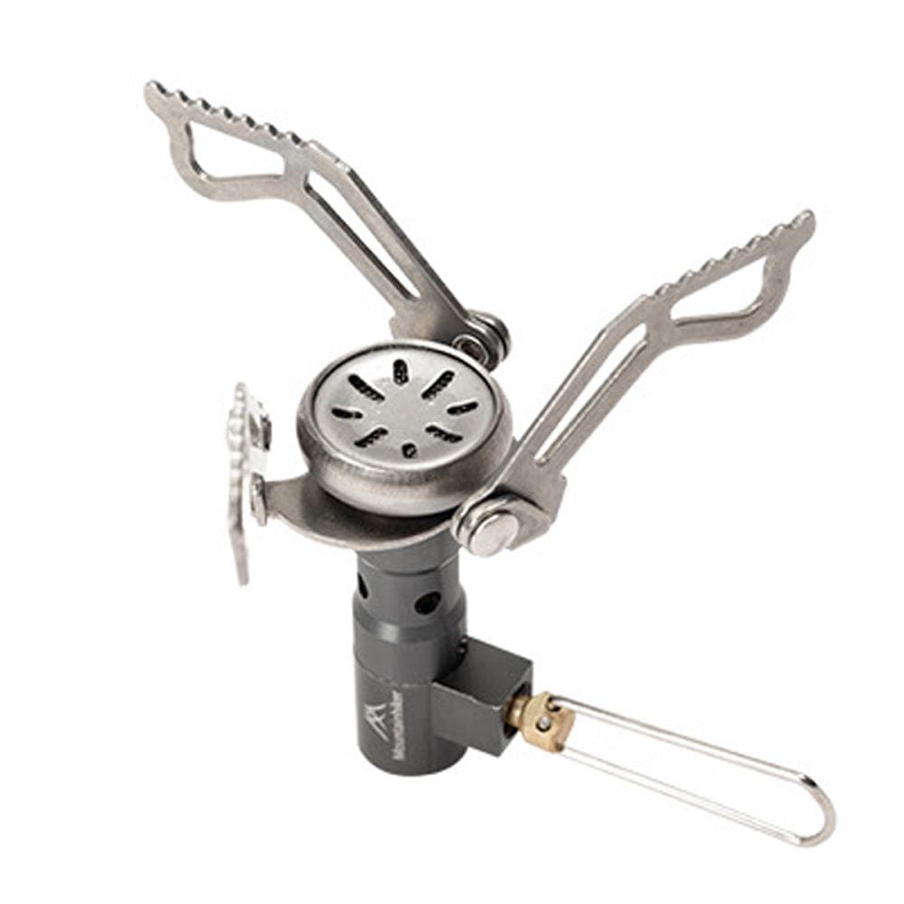 Portable Camping Stove Backpacking Gases Burner Foldable Camp Stove Head 2500W for Outdoors Cooking grey