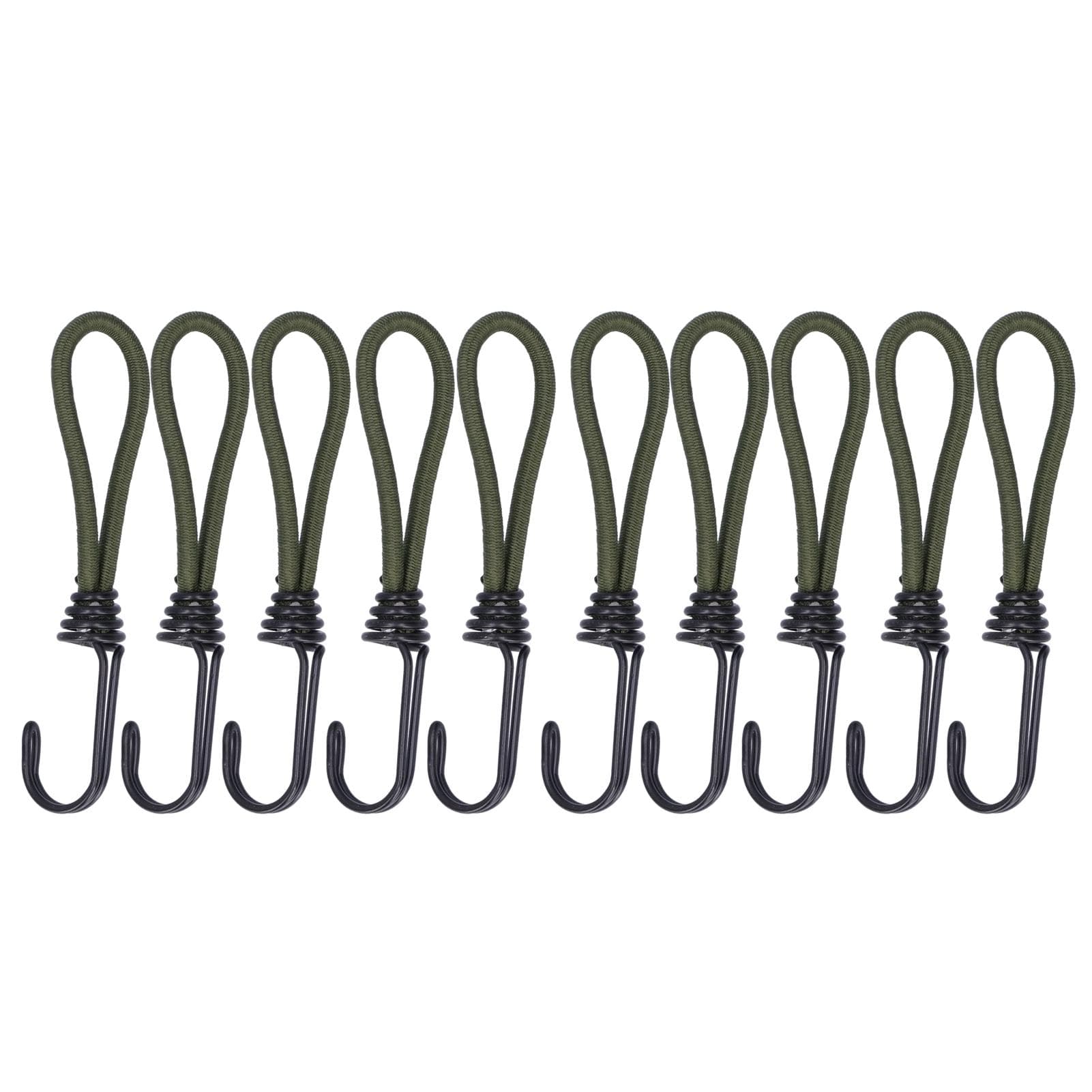 10pcs Tent Elastic Rope with Hook Camping Tent Fixation Elastic Rope Accessories