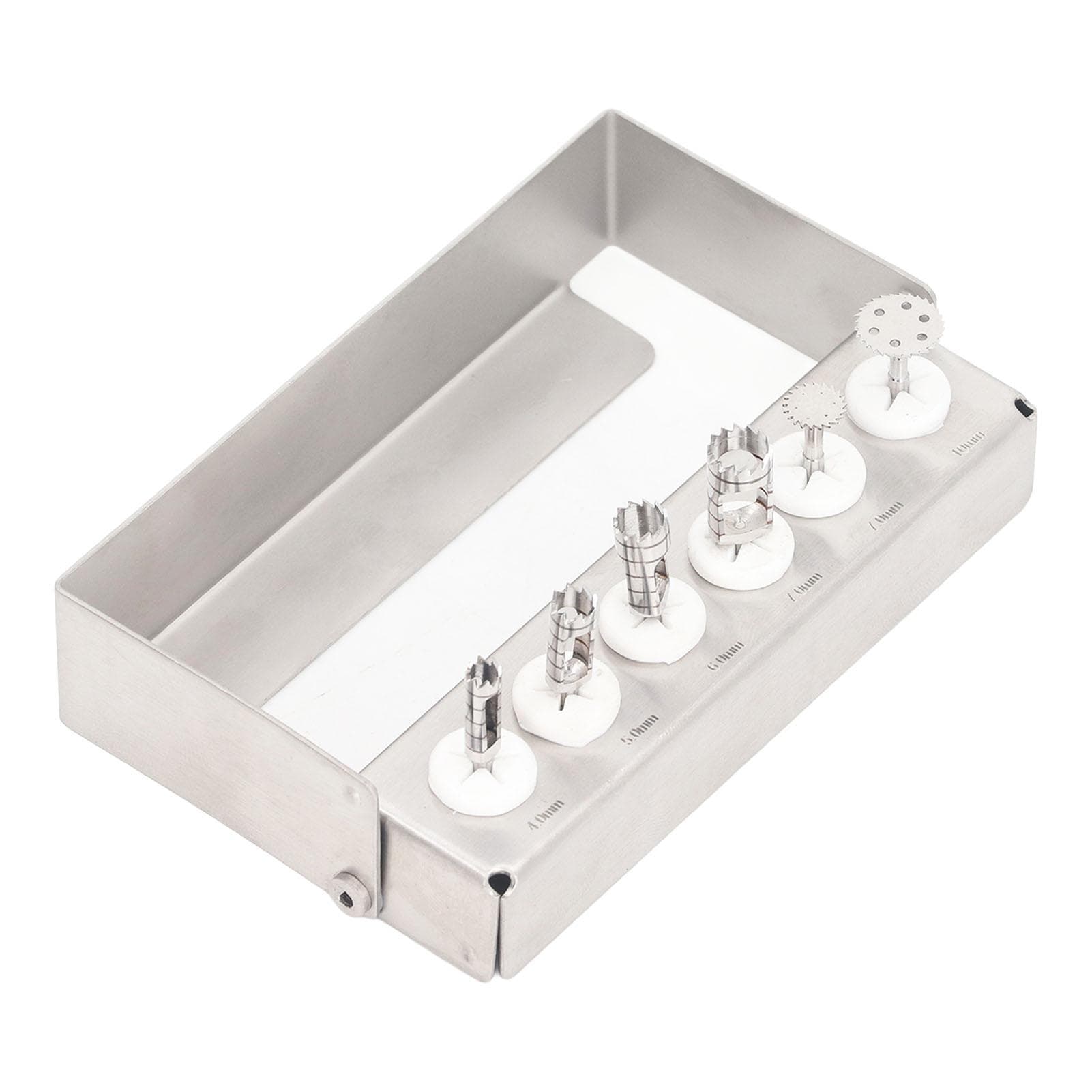 6pcs Dental Trephine Kit 4 To 10mm Surgery Tools Bur Tissue Punch Dental Implant Trephine Drills