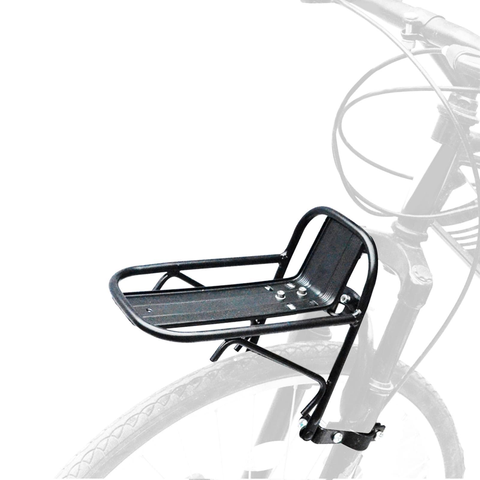 Bicycle Front Rack Aluminum Alloy Mountain Bike Cargo Luggage Carrier Rack black
