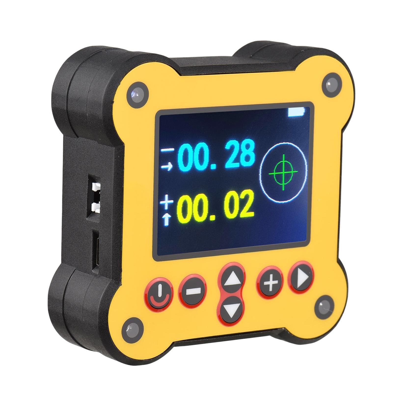 Dual Axis Digital Protractor Inclinometer Magnetic 0.02 degrees Accuracy Angle Finder Level Box with yellow