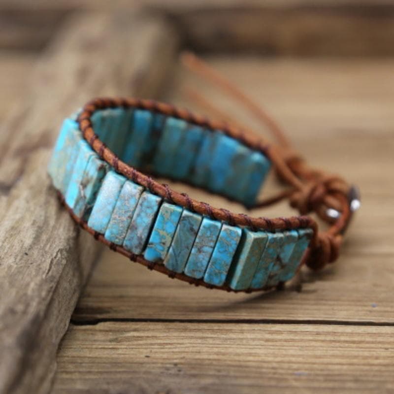 Colorful Stone Braided Bracelet Adjustable Rope Hand Bracelet Energy Healing & Relax Anxiety Jewelry Gift Boho Style 1 Pc Style 4