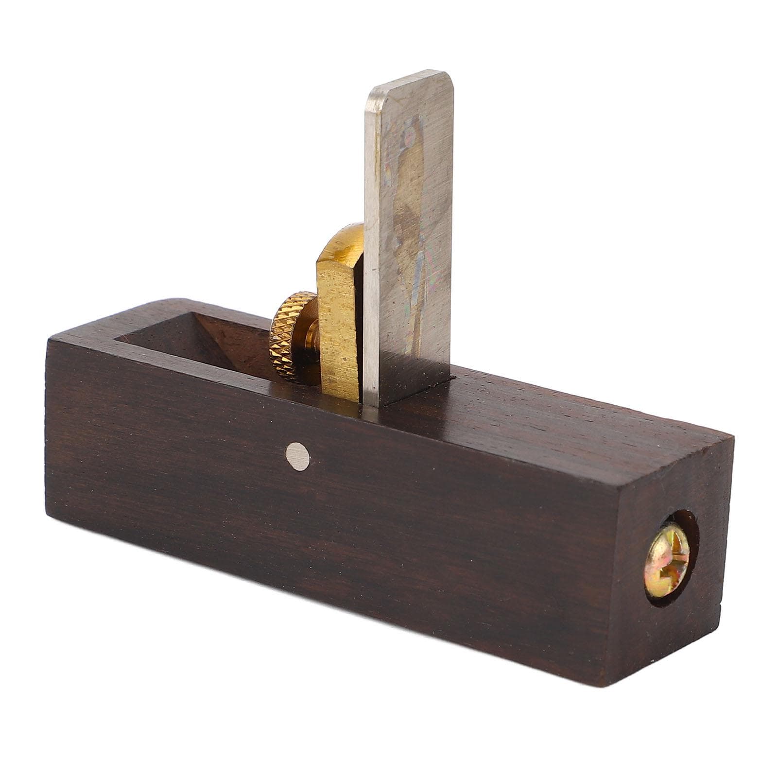 Small Wood Planer Ebony HSS Blade Woodworking Hand Plane Tool for Planing Trimming Chamfering