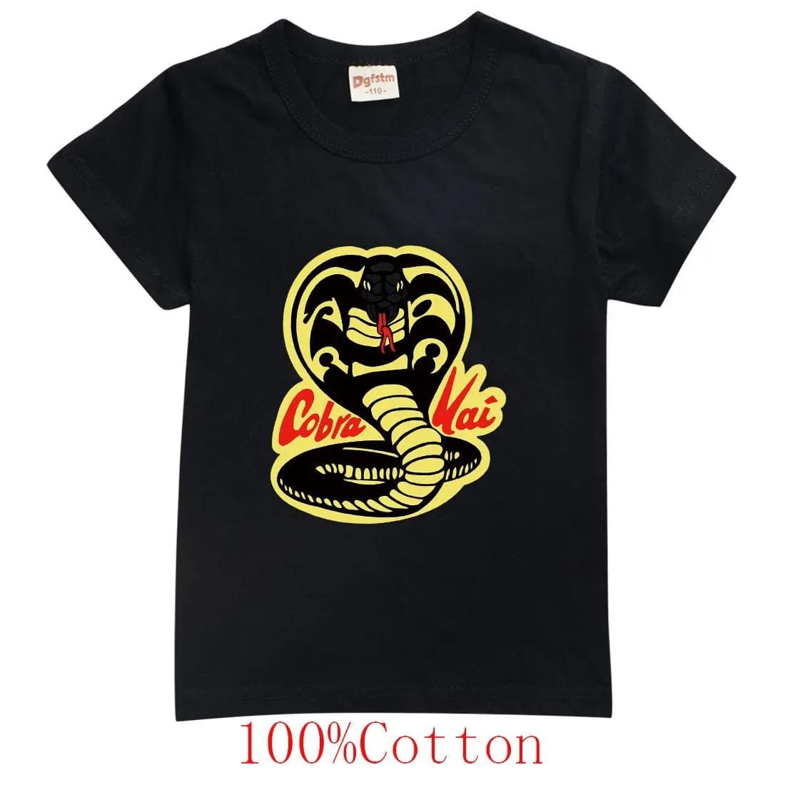 New Summer Fashion Cobra 3D Printed T-shirt Casual Kids Short Sleeve Boys Girls Kids Cool Street Wear Loose Crewneck T-shirt Top 110