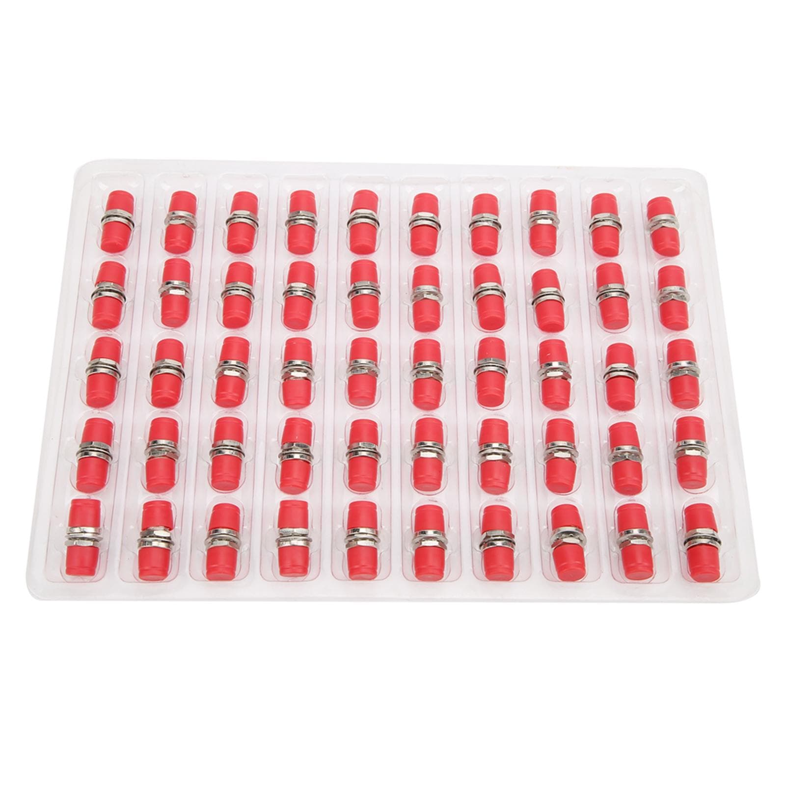 50Pcs Fiber Optic Coupler FC Simplex Connector Adapter FCUPC Metal Industrial Supplies