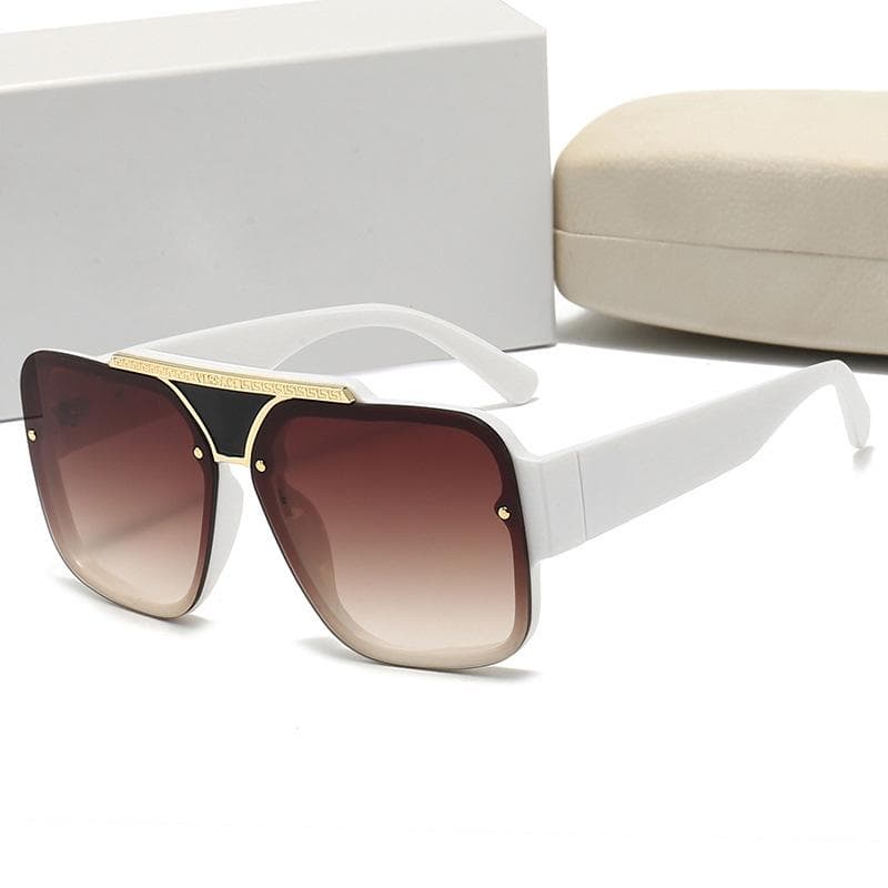 Trendy Oversized Pilot Sunglasses for Women Men Vintage Big Frame UV400 Punk Driving Shades Gafas De Sol 1PC