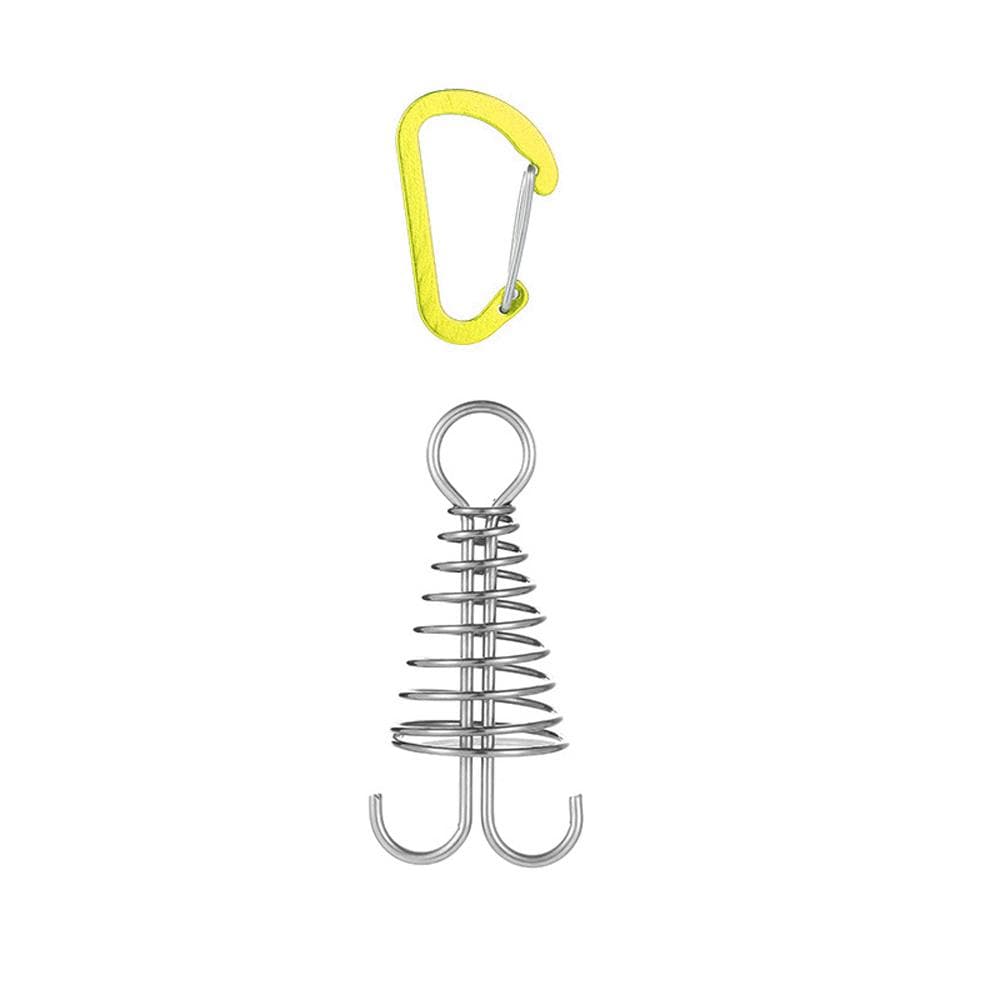 Outdoor Camping Octopus Rope Buckle Camping Deck Nail Fixed Tent Rope Buckle Spring Wind Rope Hook yellow