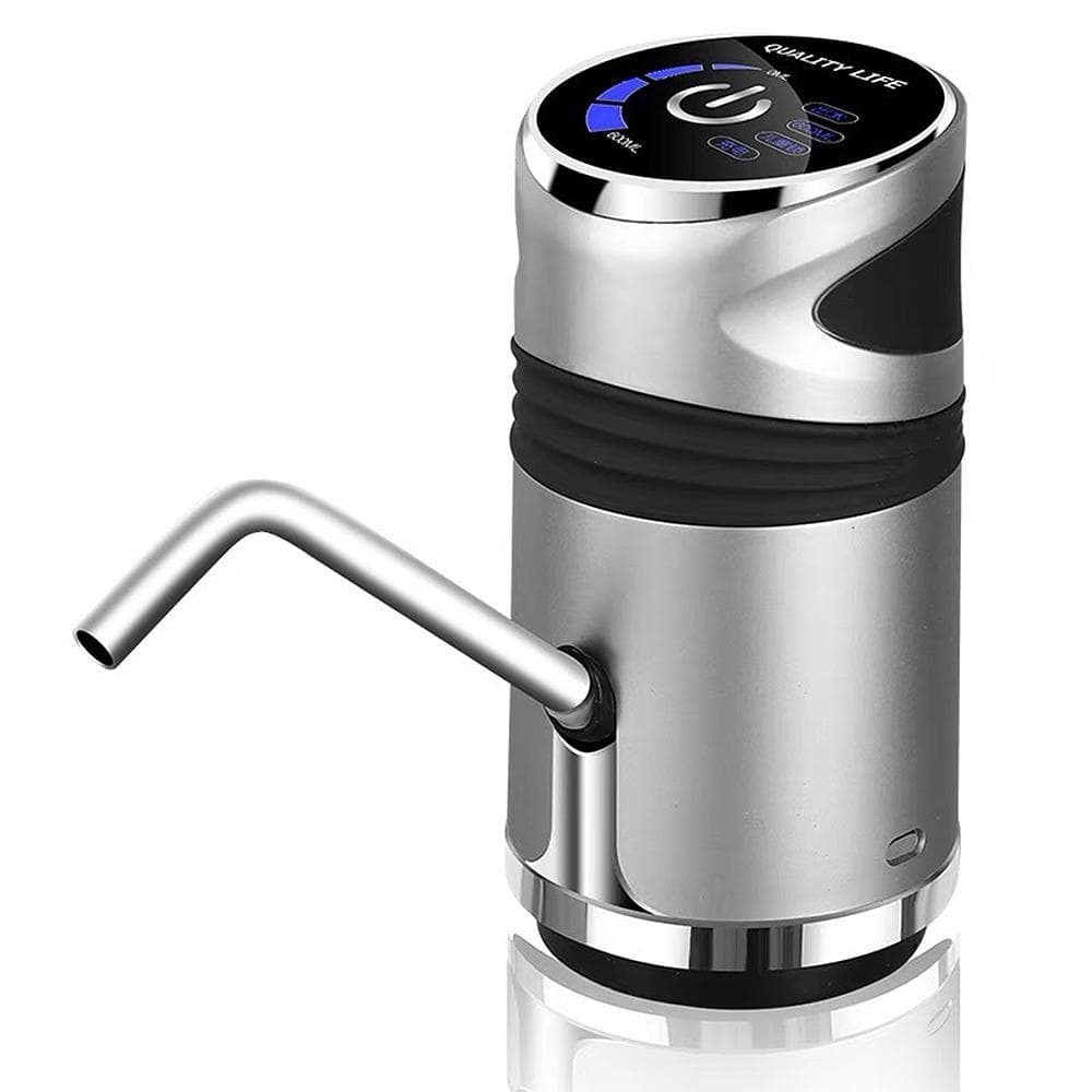 Automatic Electric Water Pump Dispenser Gallon Bottle Drinking Switch USB grey