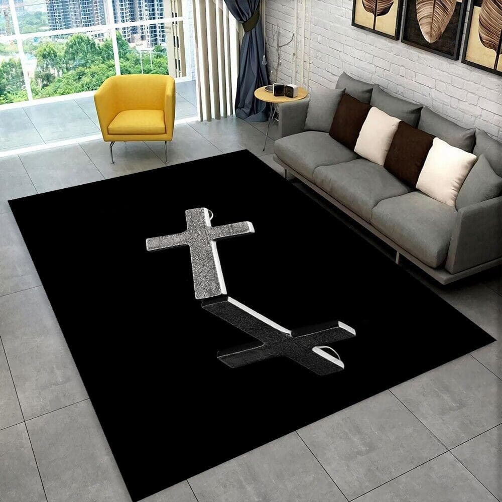 Holy Bible Cross Jesus Pray Area Rug,Carpet Rug for Home Living Room Bedroom Sofa Doormat Decor,kid Play Non-slip Floor Mat Gift 160cm x 230cm