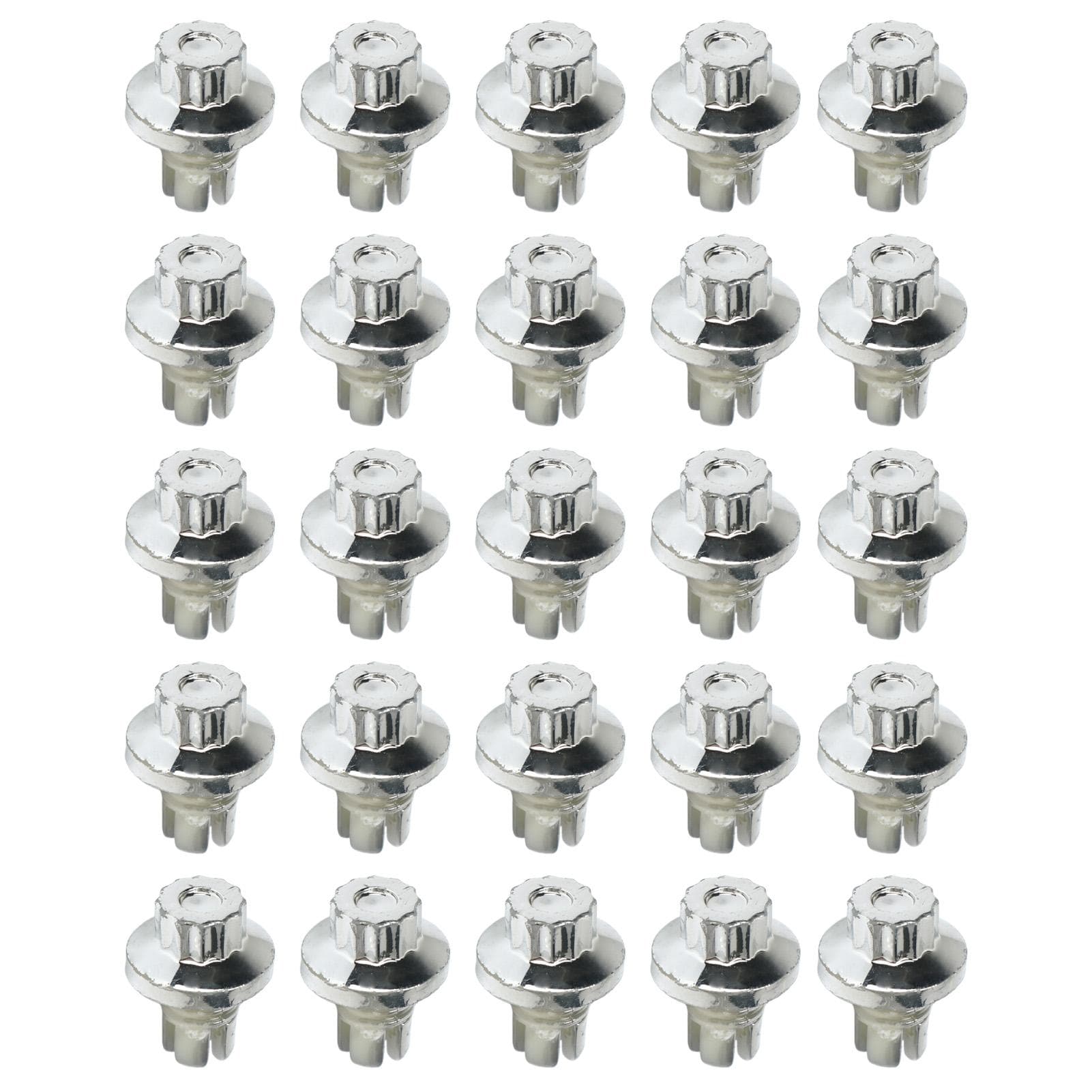 25 Pcs Wheel Rim Rivets Lip Rivets Nuts for AH Ds Series Wheel Rims Cap Lip Screw Bolt Tire