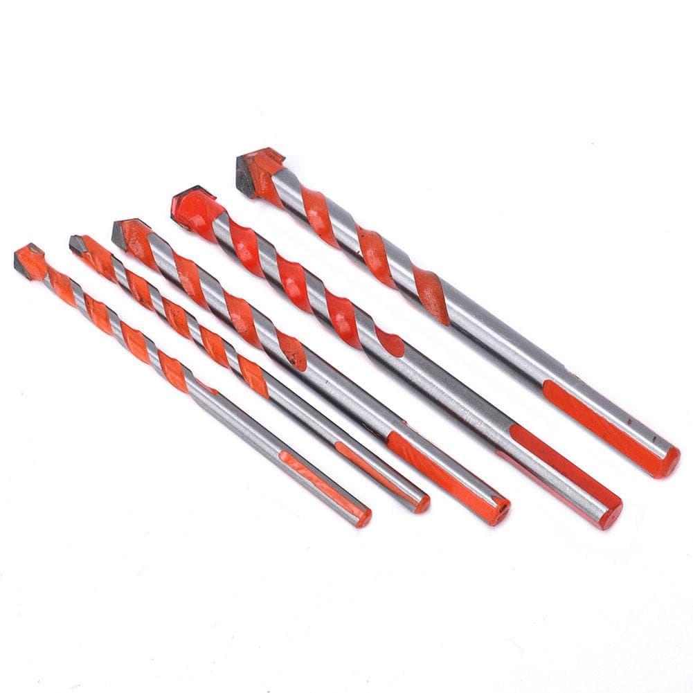5Pcs Drill Bits High Wear Resistance Alloy Head Drilling Tool for Wood Wall Hole Opening 612mm