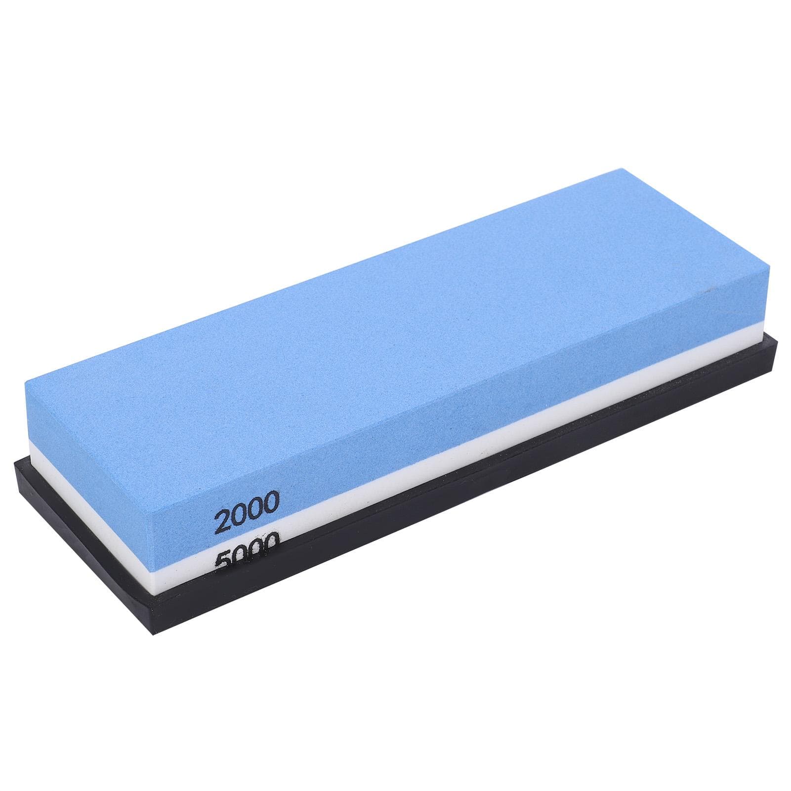 Knife Sharpener Stone Kitchen Household DoubleSided Whetstone with Base 2000 5000 Mesh