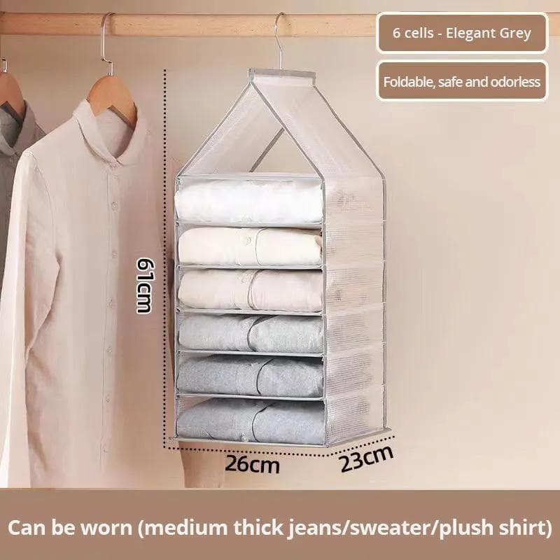Wardrobe Hanging Storage Bag Cabinet Organizer For Pants Socks T-Shirt Underwear Organizer Hanging Closet Organizer