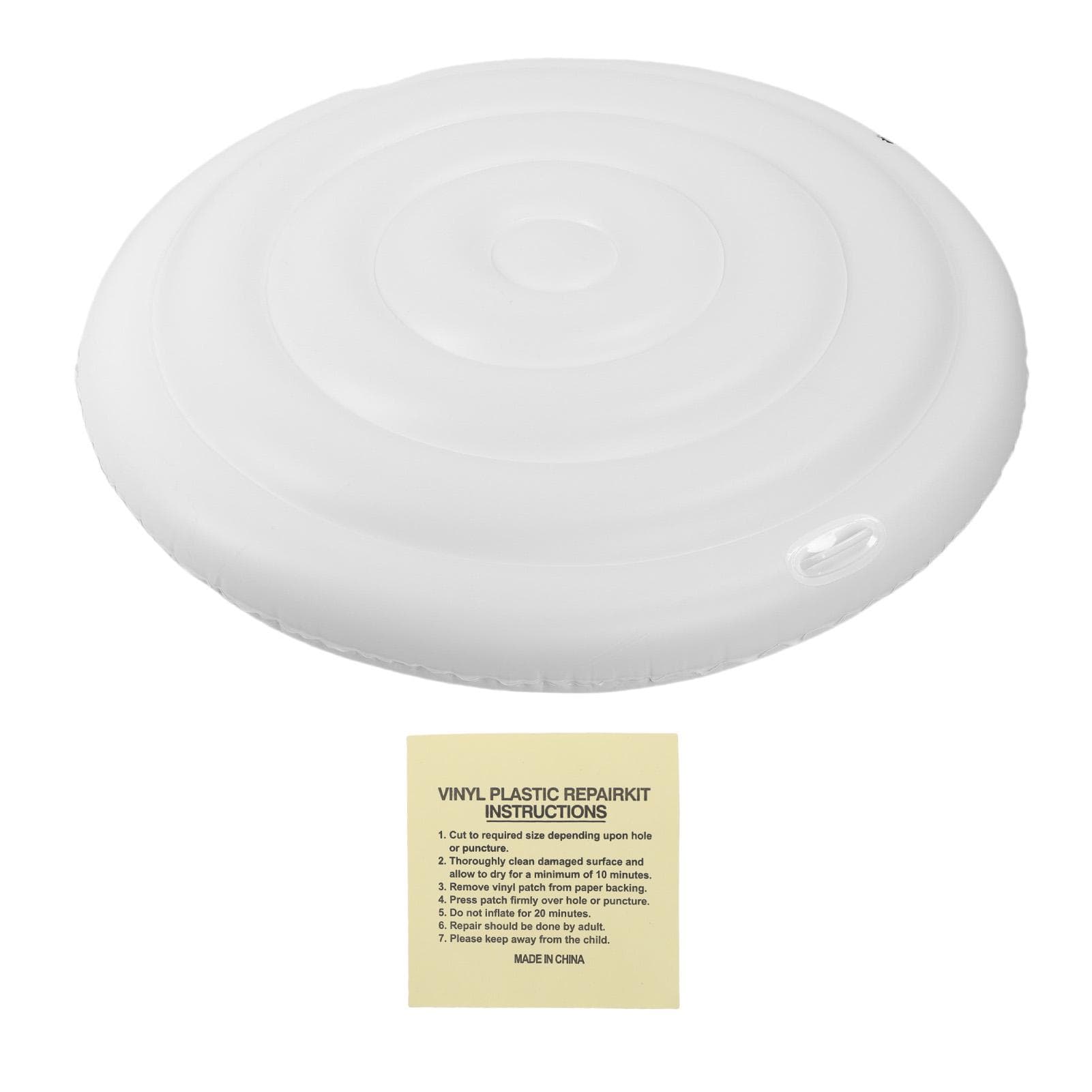 Inflatable Hot Tub Cover 5.4FT PVC Rainproof Protective Round Hot Tub Cover for Outdoor Inflatable