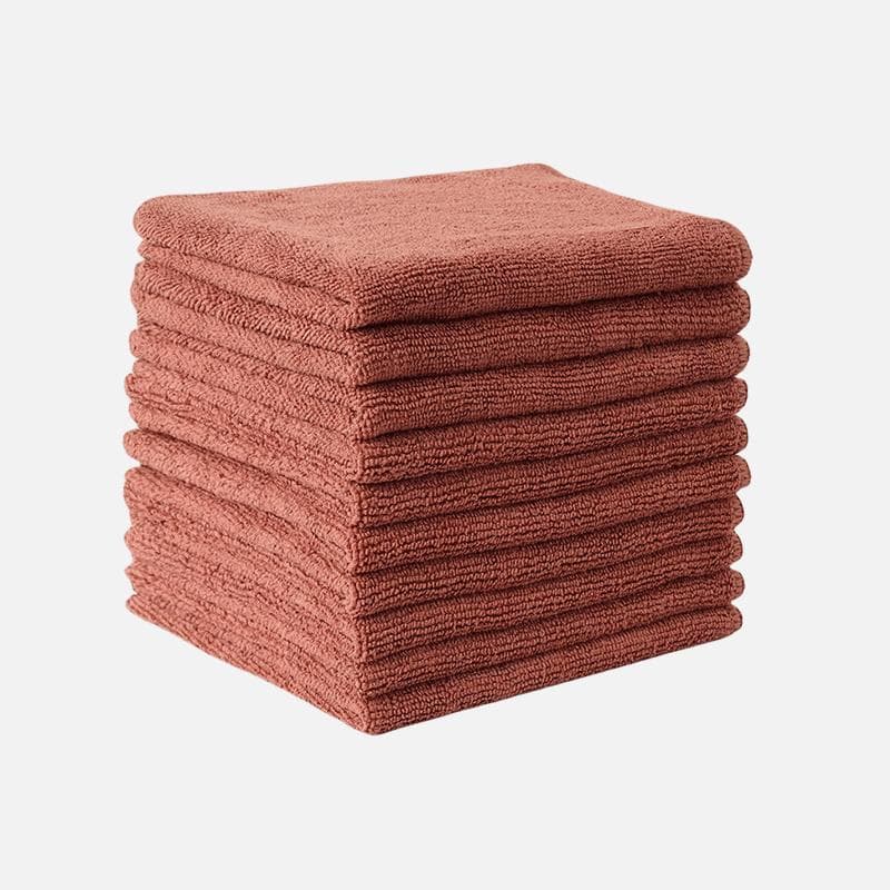 20PC Reusable Drying Cleaning Wipe Household Kitchen Cloth Car Microfiber Towel Rolls Dish Rags Wash Towels Clean Tool 20PC coffee